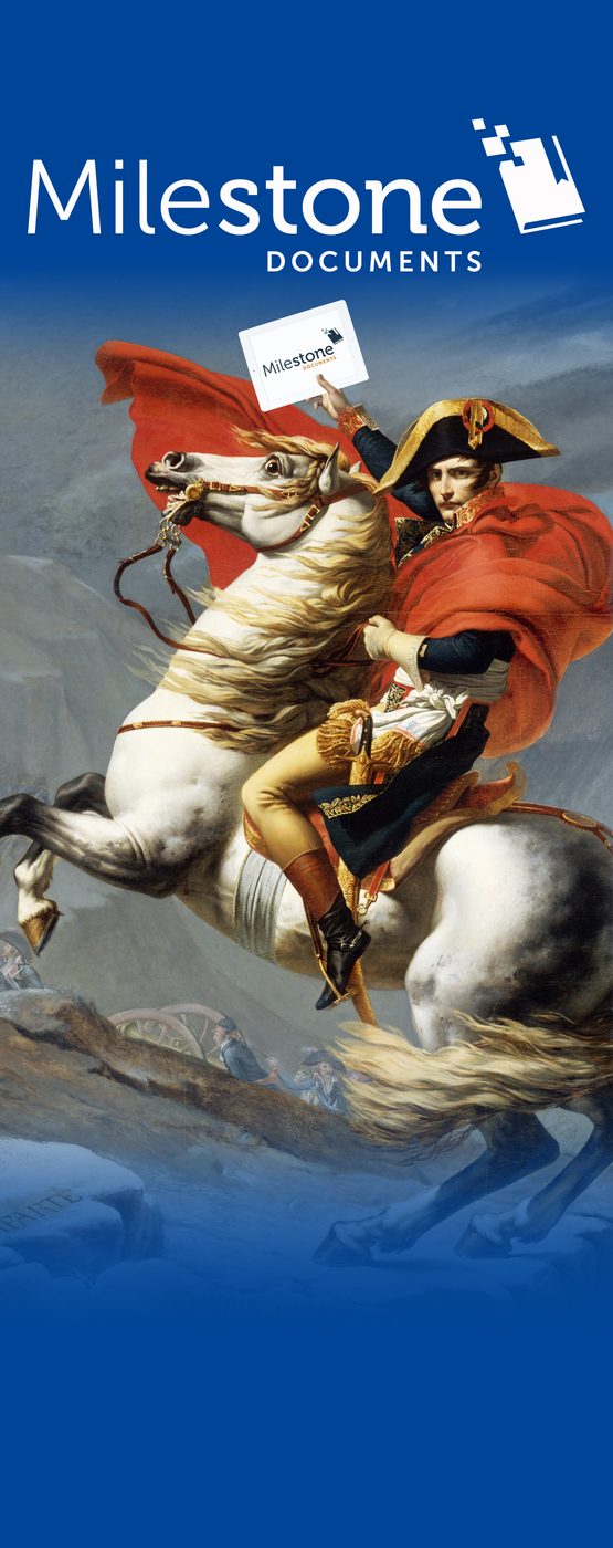 Conference flag banner with Napoleon